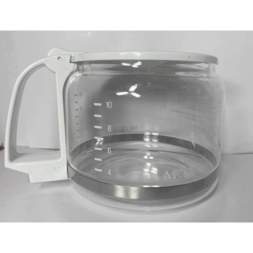Mr. Coffee White 10-12 Cup Replacement Decanter PD12 Fits Many Brands